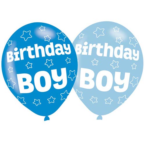 Birthday Boy Balloons 6 Pack - The Ultimate Balloon & Party Shop