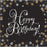 Birthday Napkins - Black and Gold - The Ultimate Balloon & Party Shop