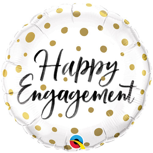 18" Foil Happy Engagement Balloon - The Ultimate Balloon & Party Shop