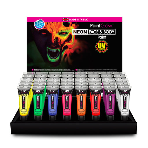 Paint Glow - Neon face gel (4 pack - Yellow, pink, green, orange) - The Ultimate Balloon & Party Shop