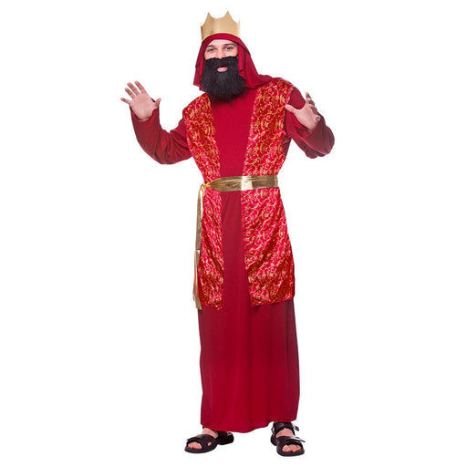 Adults Wise Man Costume - Red The Ultimate Balloon And Party Shop Cheltenham & Gloucester Balloons & Fancy Dress 