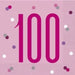 Age 100 Napkins - Pink The Ultimate Balloon And Party Shop Cheltenham & Gloucester Balloons & Fancy Dress 