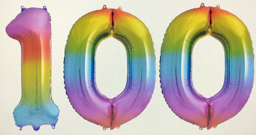Age 100 Number Foil Balloons The Ultimate Balloon And Party Shop Cheltenham & Gloucester Balloons & Fancy Dress 