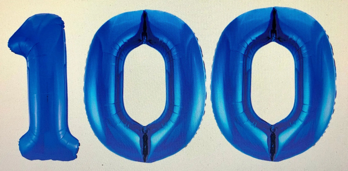 Age 100 Number Foil Balloons The Ultimate Balloon And Party Shop Cheltenham & Gloucester Balloons & Fancy Dress 