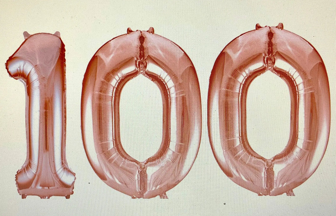 Age 100 Number Foil Balloons The Ultimate Balloon And Party Shop Cheltenham & Gloucester Balloons & Fancy Dress 