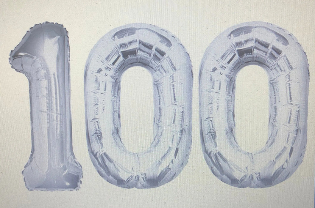 Age 100 Number Foil Balloons The Ultimate Balloon And Party Shop Cheltenham & Gloucester Balloons & Fancy Dress 