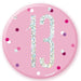 Age 13 Badge - Pink The Ultimate Balloon And Party Shop Cheltenham & Gloucester Balloons & Fancy Dress 
