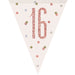 Age 16 Bunting - Rose Gold Glitz The Ultimate Balloon And Party Shop Cheltenham & Gloucester Balloons & Fancy Dress 