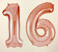 Age 16 Number Foil Balloons The Ultimate Balloon And Party Shop Cheltenham & Gloucester Balloons & Fancy Dress 