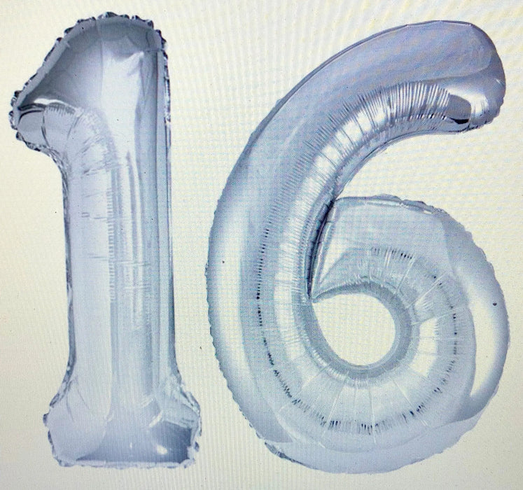 Age 16 Number Foil Balloons The Ultimate Balloon And Party Shop Cheltenham & Gloucester Balloons & Fancy Dress 