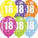 Age 18 Asst Birthday Balloons 6 Pack The Ultimate Balloon And Party Shop Cheltenham & Gloucester Balloons & Fancy Dress 