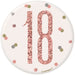 Age 18 Birthday Badge - Rose Gold The Ultimate Balloon And Party Shop Cheltenham & Gloucester Balloons & Fancy Dress 