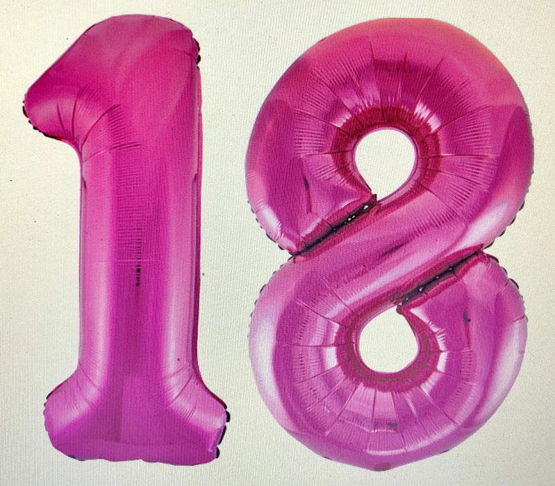 Age 18 Number Foil Balloons The Ultimate Balloon And Party Shop Cheltenham & Gloucester Balloons & Fancy Dress 