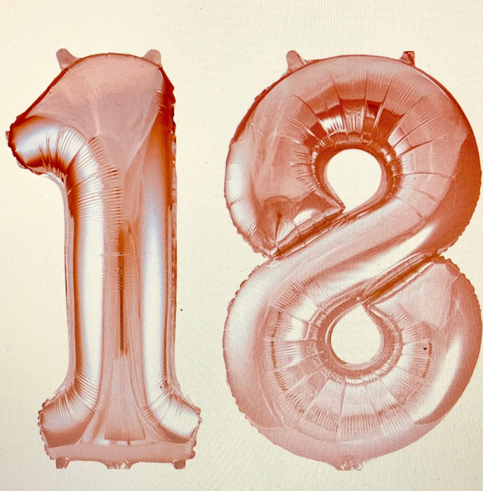 Age 18 Number Foil Balloons The Ultimate Balloon And Party Shop Cheltenham & Gloucester Balloons & Fancy Dress 