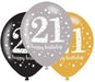 Age 21 Birthday Asst Colour Balloons 6 Pack The Ultimate Balloon And Party Shop Cheltenham & Gloucester Balloons & Fancy Dress 