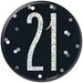 Age 21 Birthday Badge - Black The Ultimate Balloon And Party Shop Cheltenham & Gloucester Balloons & Fancy Dress 