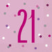 Age 21 Napkins - Pink The Ultimate Balloon And Party Shop Cheltenham & Gloucester Balloons & Fancy Dress 