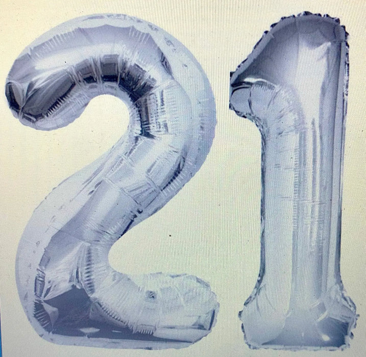 Age 21 Number Foil Balloons The Ultimate Balloon And Party Shop Cheltenham & Gloucester Balloons & Fancy Dress 