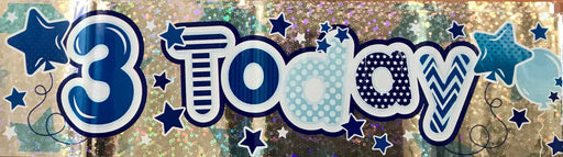 Age 3 Birthday Banner The Ultimate Balloon And Party Shop Cheltenham & Gloucester Balloons & Fancy Dress 