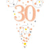 Age 30 Bunting - Rose Gold The Ultimate Balloon And Party Shop Cheltenham & Gloucester Balloons & Fancy Dress 