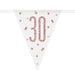 Age 30 Bunting - Rose Gold The Ultimate Balloon And Party Shop Cheltenham & Gloucester Balloons & Fancy Dress 