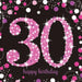 Age 30 Napkins - Black/Pink The Ultimate Balloon And Party Shop Cheltenham & Gloucester Balloons & Fancy Dress 