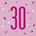 Age 30 Napkins - Pink The Ultimate Balloon And Party Shop Cheltenham & Gloucester Balloons & Fancy Dress 