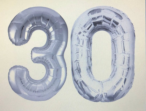 Age 30 Number Foil Balloons The Ultimate Balloon And Party Shop Cheltenham & Gloucester Balloons & Fancy Dress 