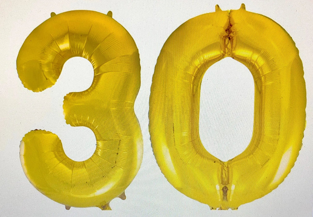 Age 30 Number Foil Balloons The Ultimate Balloon And Party Shop Cheltenham & Gloucester Balloons & Fancy Dress 
