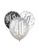 Age 40 Asst Birthday Balloons (6pk) The Ultimate Balloon And Party Shop Cheltenham & Gloucester Balloons & Fancy Dress 