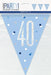 Age 40 Bunting - Blue The Ultimate Balloon And Party Shop Cheltenham & Gloucester Balloons & Fancy Dress 