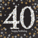 Age 40 Napkins - Black and Gold The Ultimate Balloon And Party Shop Cheltenham & Gloucester Balloons & Fancy Dress 