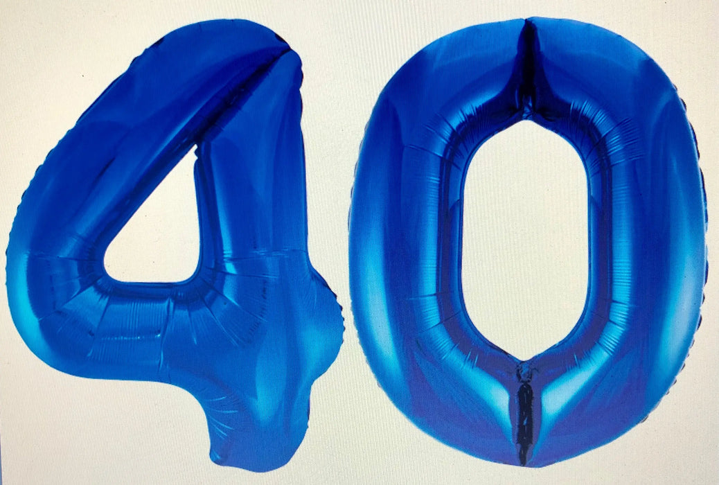 Age 40 Number Foil Balloons The Ultimate Balloon And Party Shop Cheltenham & Gloucester Balloons & Fancy Dress 