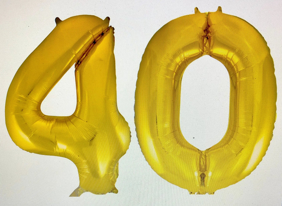 Age 40 Number Foil Balloons The Ultimate Balloon And Party Shop Cheltenham & Gloucester Balloons & Fancy Dress 