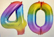 Age 40 Number Foil Balloons The Ultimate Balloon And Party Shop Cheltenham & Gloucester Balloons & Fancy Dress 