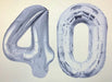 Age 40 Number Foil Balloons The Ultimate Balloon And Party Shop Cheltenham & Gloucester Balloons & Fancy Dress 