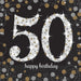 Age 50 Napkins - Black and Gold The Ultimate Balloon And Party Shop Cheltenham & Gloucester Balloons & Fancy Dress 