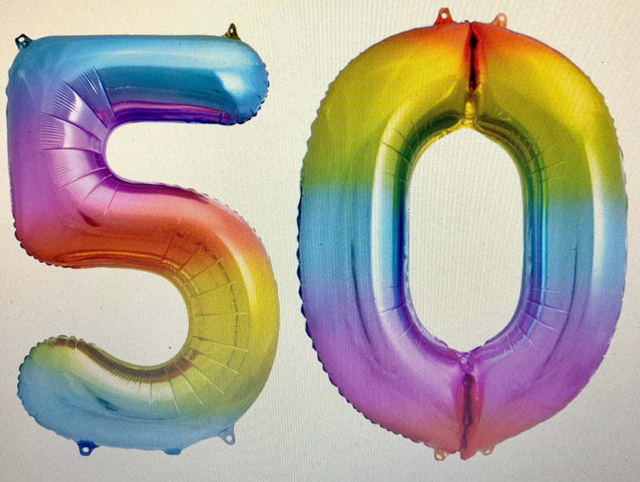 Age 50 Number Foil Balloons The Ultimate Balloon And Party Shop Cheltenham & Gloucester Balloons & Fancy Dress 