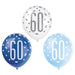 Age 60 Asst Birthday Balloons (6pk) - Blue The Ultimate Balloon And Party Shop Cheltenham & Gloucester Balloons & Fancy Dress 
