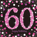 Age 60 Napkins - Black and Hot Pink The Ultimate Balloon And Party Shop Cheltenham & Gloucester Balloons & Fancy Dress 