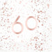 Age 60 Napkins - Rose Gold Sparkle The Ultimate Balloon And Party Shop Cheltenham & Gloucester Balloons & Fancy Dress 