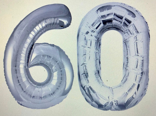Age 60 Number Foil Balloons The Ultimate Balloon And Party Shop Cheltenham & Gloucester Balloons & Fancy Dress 
