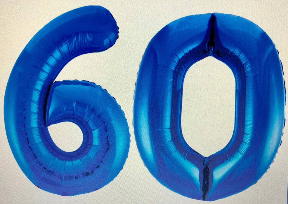 Age 60 Number Foil Balloons The Ultimate Balloon And Party Shop Cheltenham & Gloucester Balloons & Fancy Dress 