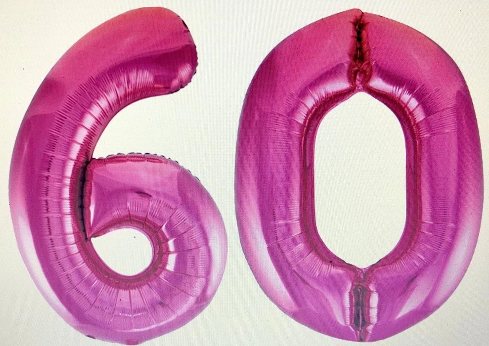 Age 60 Number Foil Balloons The Ultimate Balloon And Party Shop Cheltenham & Gloucester Balloons & Fancy Dress 