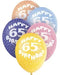 Age 65 Asst Birthday Balloons 5 Pack The Ultimate Balloon And Party Shop Cheltenham & Gloucester Balloons & Fancy Dress 