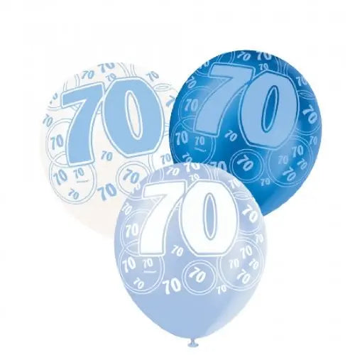 Age 70 Asst Birthday Balloons 6 Pack The Ultimate Balloon And Party Shop Cheltenham & Gloucester Balloons & Fancy Dress 