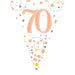 Age 70 Bunting - Rose Gold The Ultimate Balloon And Party Shop Cheltenham & Gloucester Balloons & Fancy Dress 