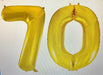 Age 70 Number Foil Balloons The Ultimate Balloon And Party Shop Cheltenham & Gloucester Balloons & Fancy Dress 