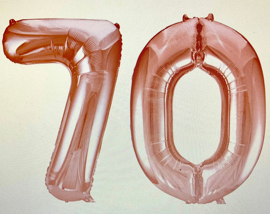 Age 70 Number Foil Balloons The Ultimate Balloon And Party Shop Cheltenham & Gloucester Balloons & Fancy Dress 
