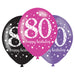 Age 80 Birthday Asst Colour Balloons 6 Pack The Ultimate Balloon And Party Shop Cheltenham & Gloucester Balloons & Fancy Dress 